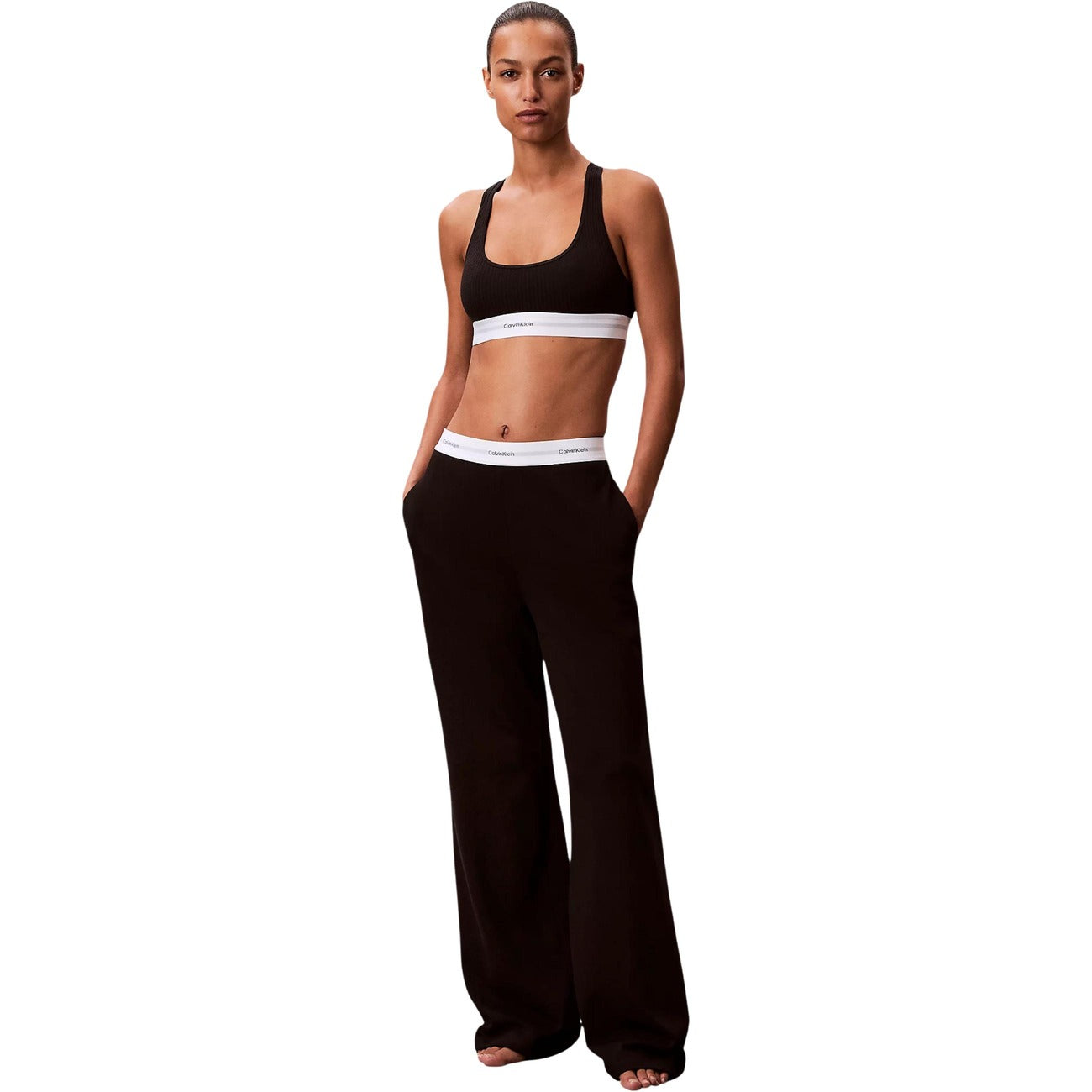 Pantalon Jersey Calvin Klein Femme – Noir