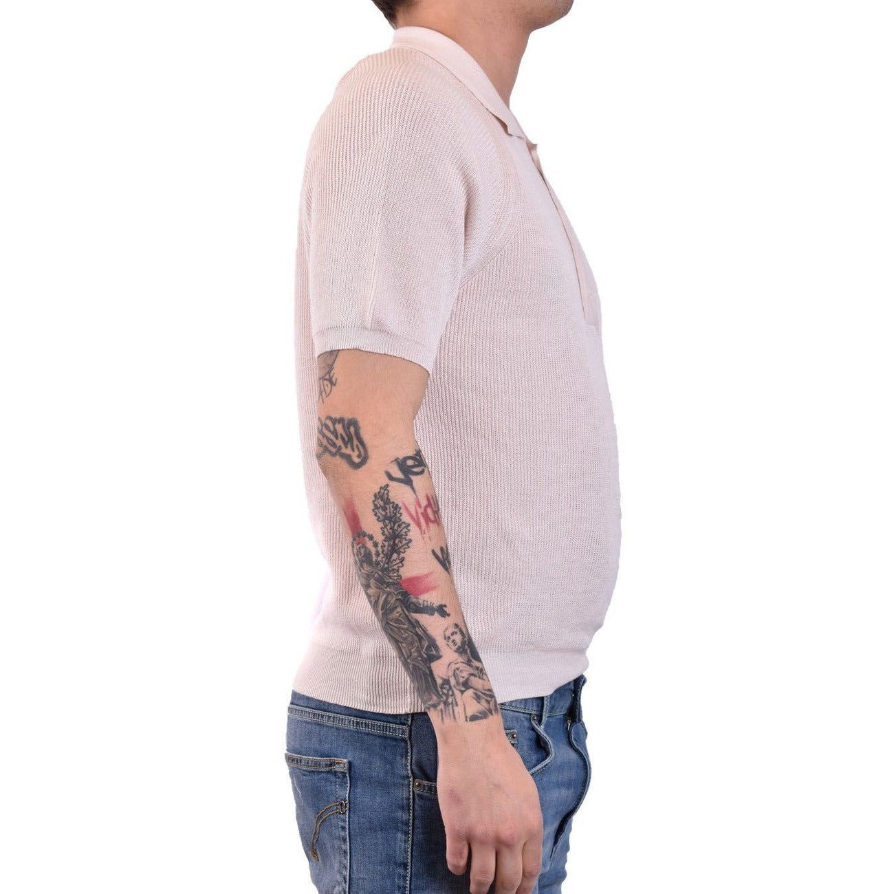 Polo homme Laneus en coton – Blanc