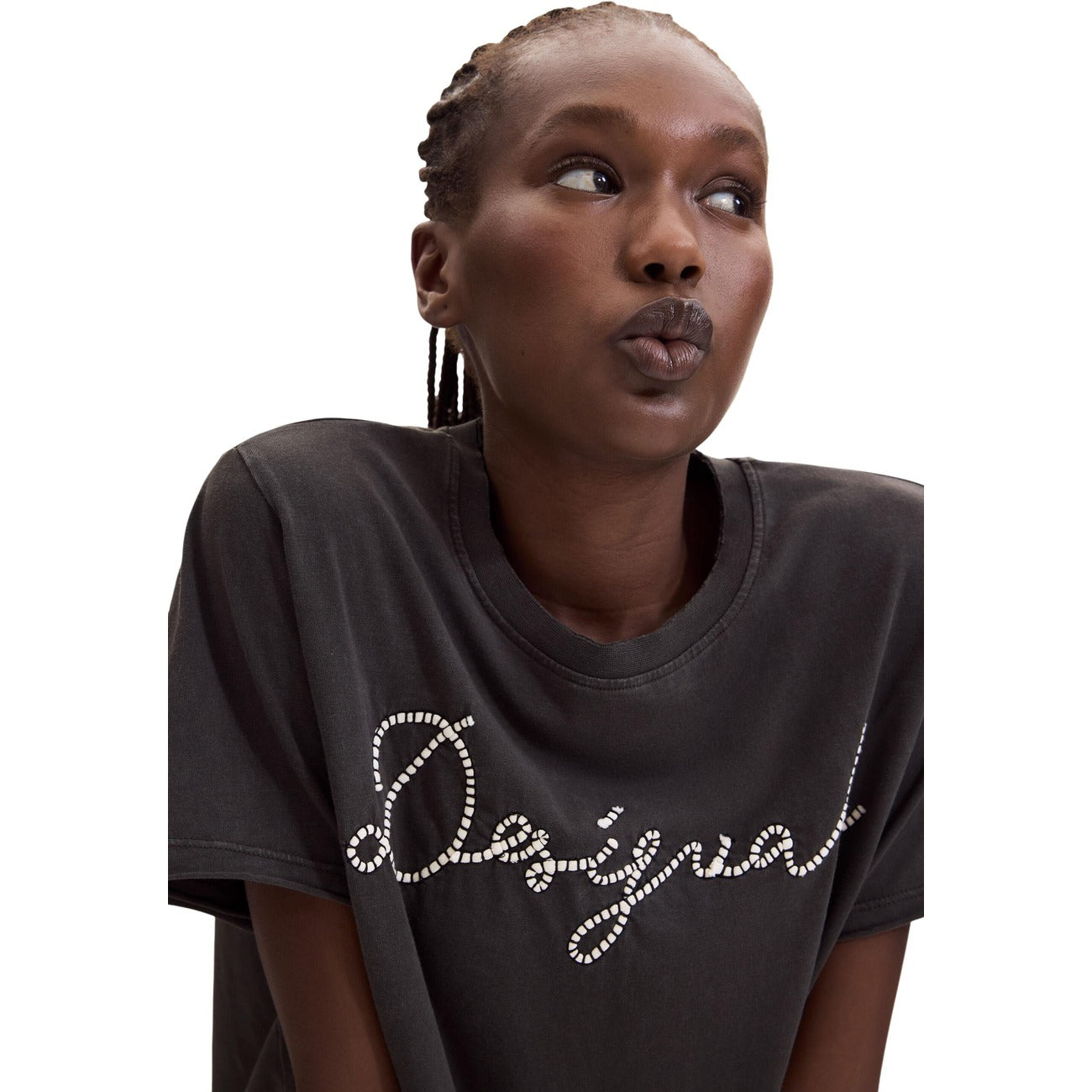 Women's Desigual cotton T-shirt – Black