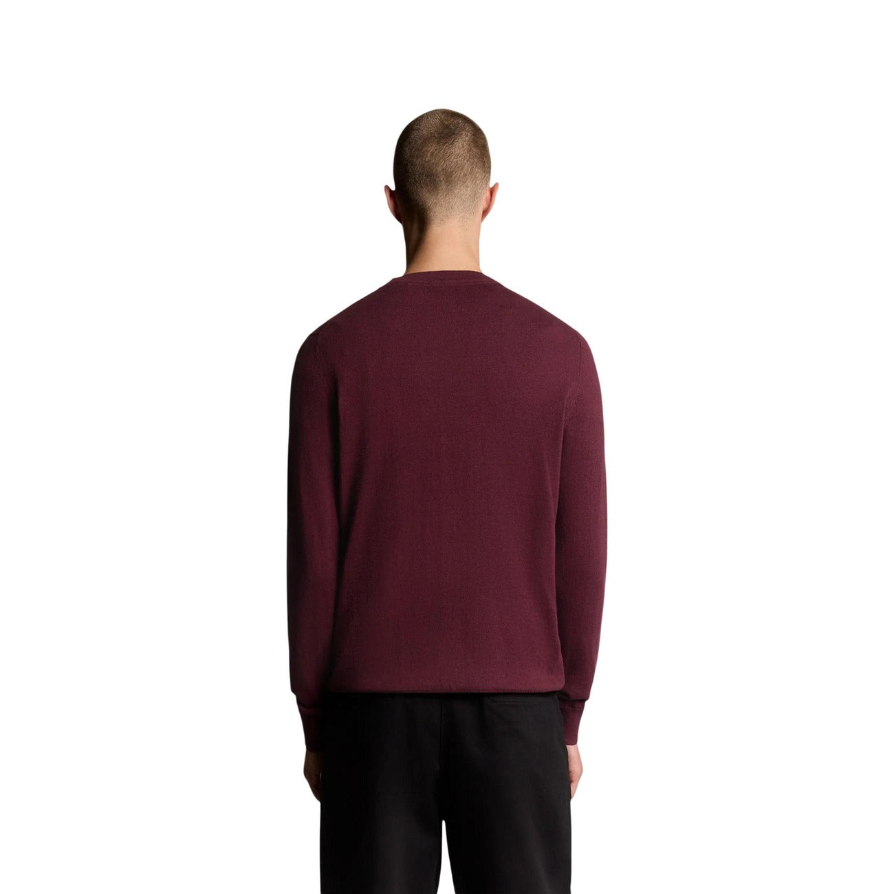 Pull Lyle & Scott Homme en Coton – Bordeaux, Vert et Gris
