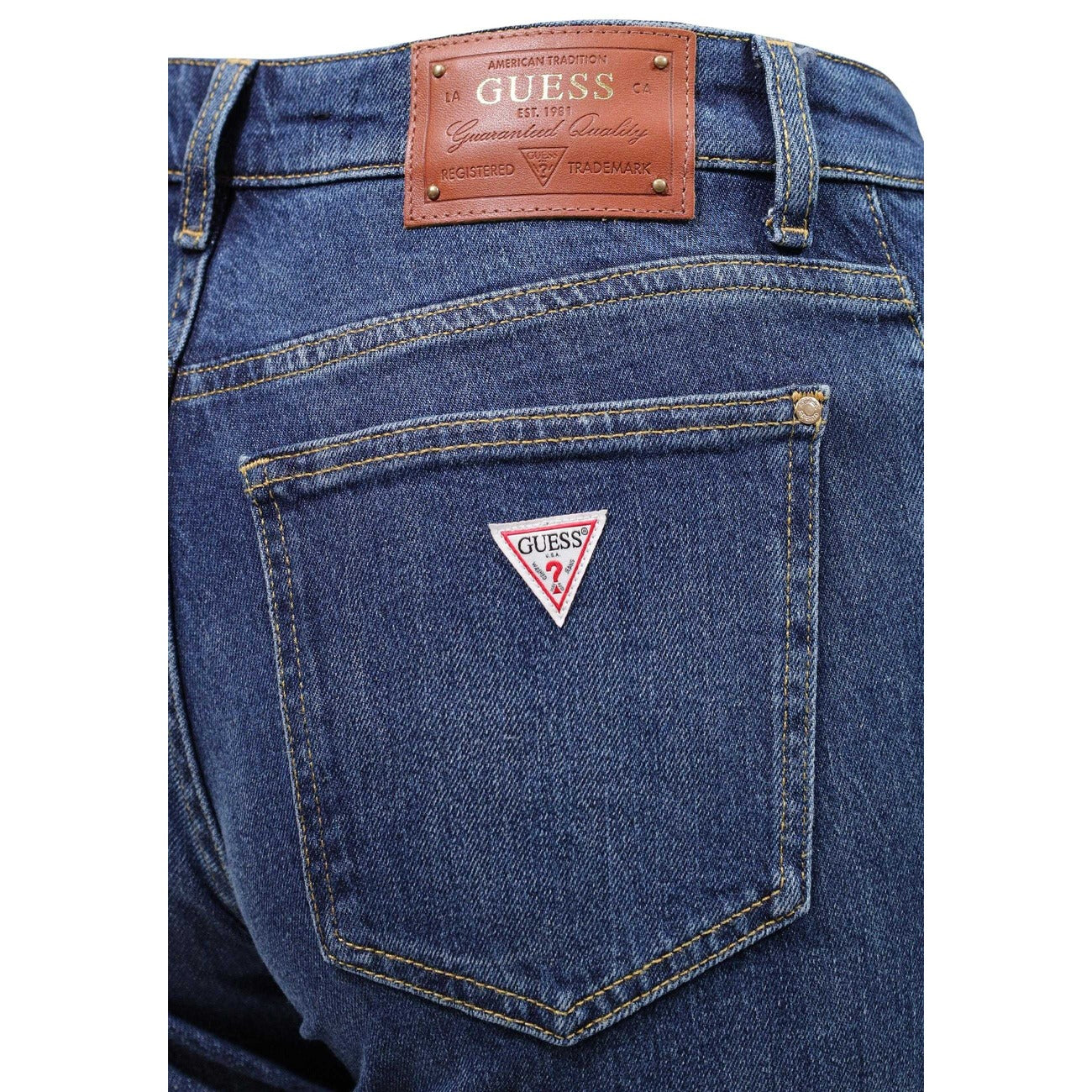 Pantalon Guess Femme BEVERLY LOW RISE Bleu
