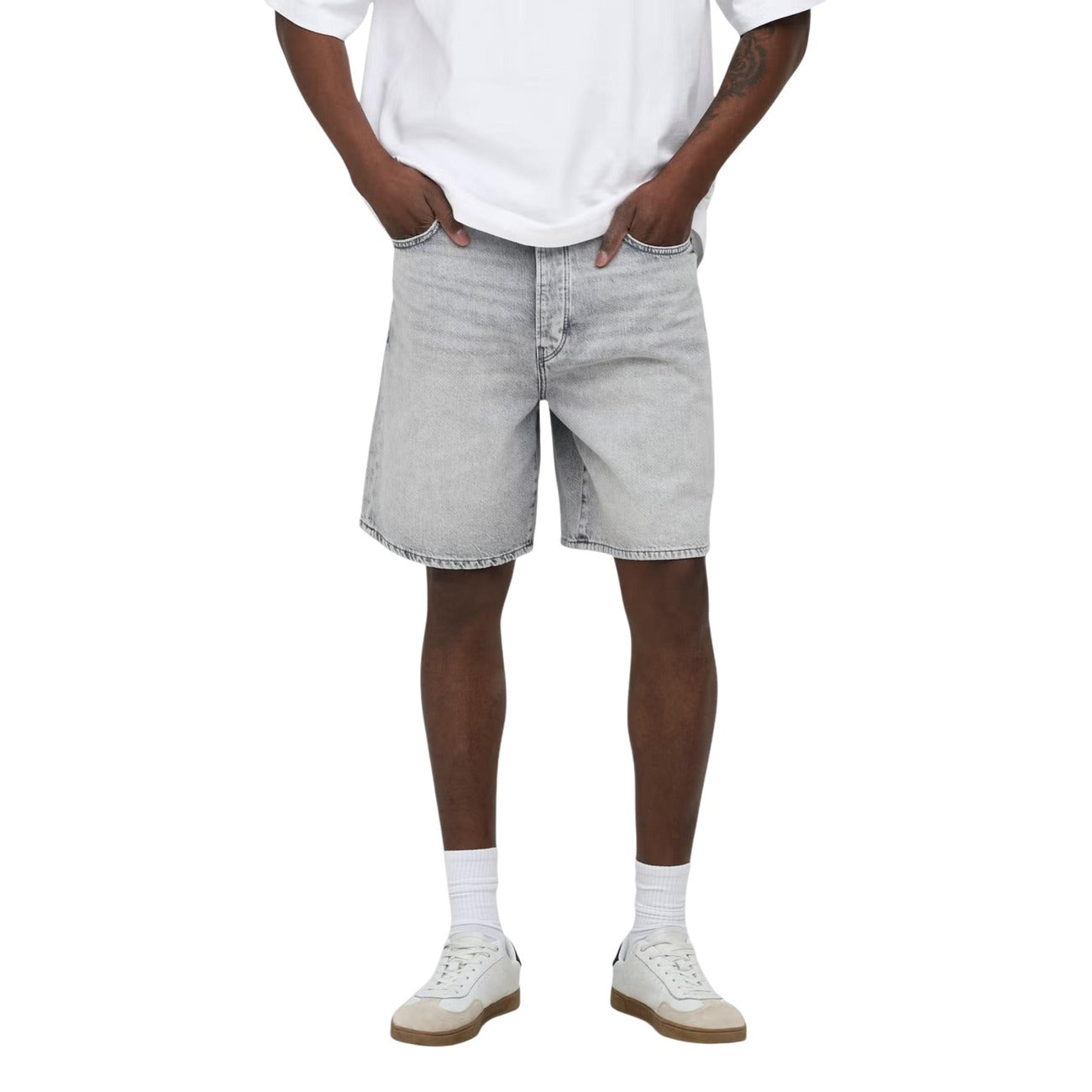 Bermuda en jean Only & Sons Homme – Gris