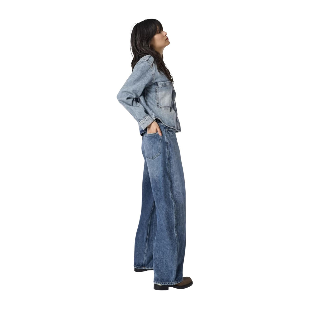Jean Only Femme en Coton – Bleu