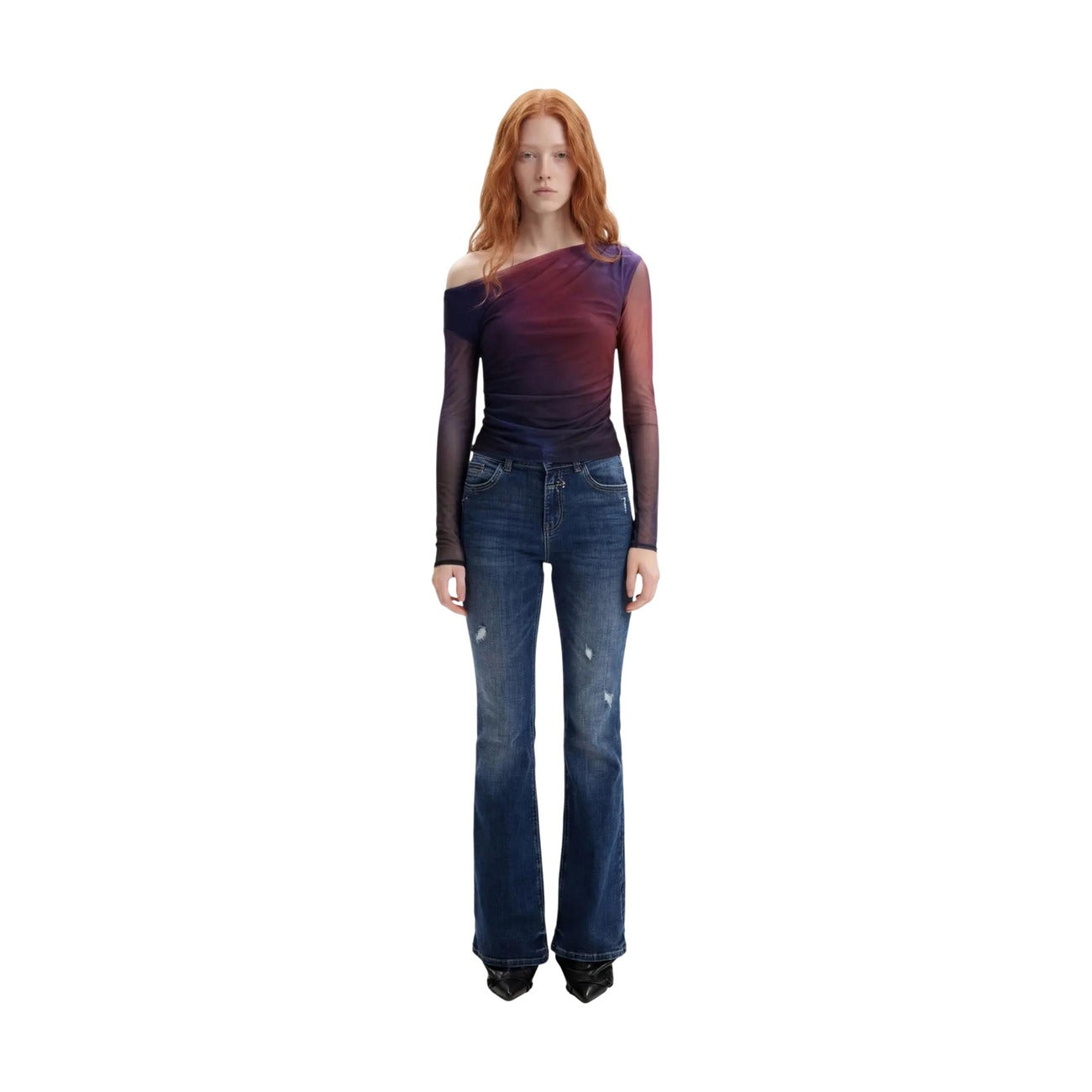 Desigual Women's Long-Sleeve T-Shirt – Blue