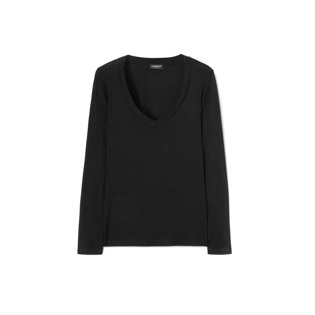 Women's Dondup modal and silk T-shirt – Black