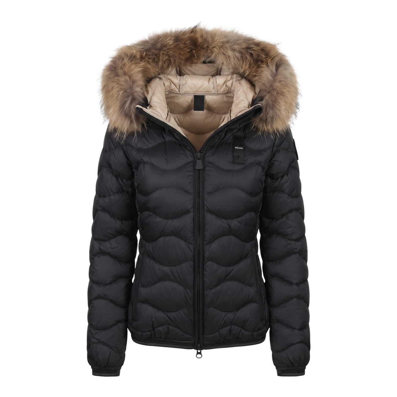 Veste à Capuche Blauer Aldie Femme – Noir/Blanc