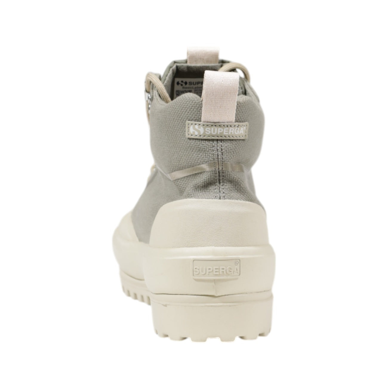 Baskets plateforme femme Superga en tissu – Vert