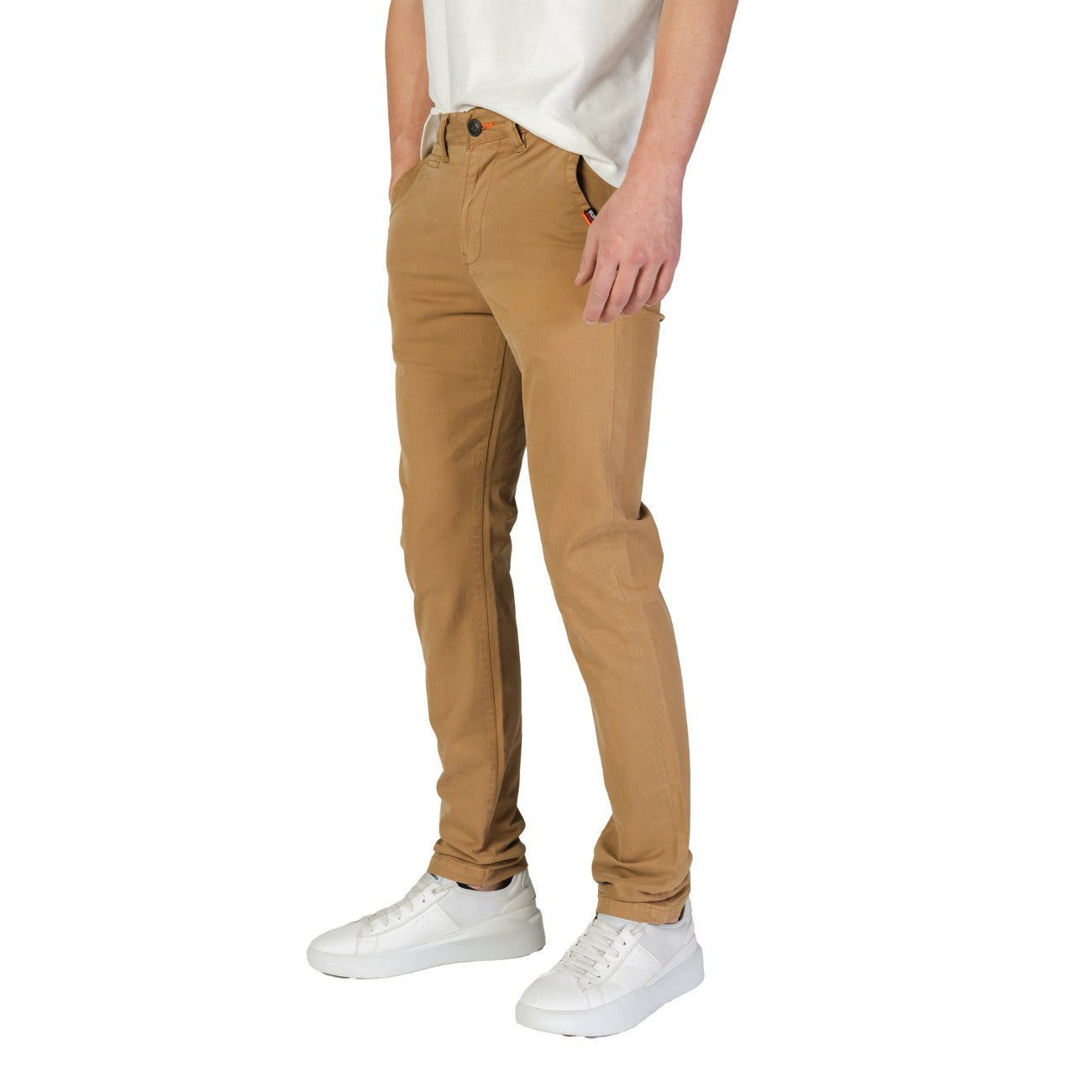 Pantalon Superdry Homme Coton Stretch – Beige