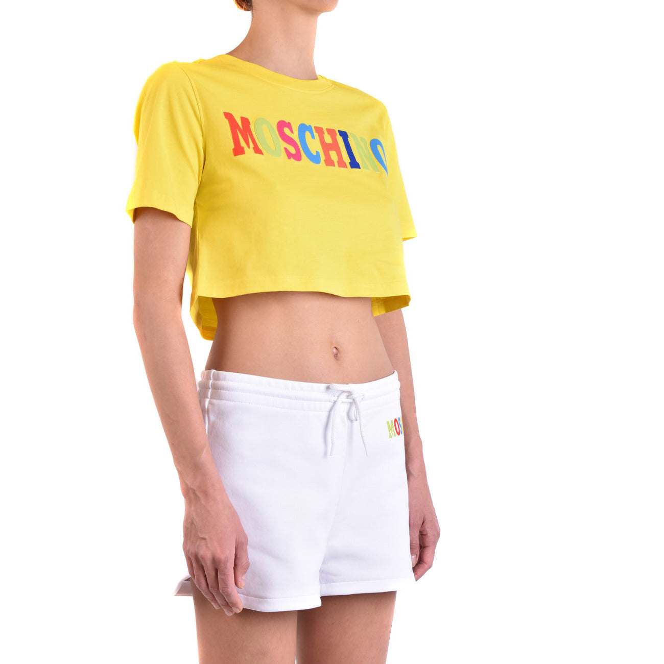 Moschino Women's Printed Cotton T-shirt – Yellow