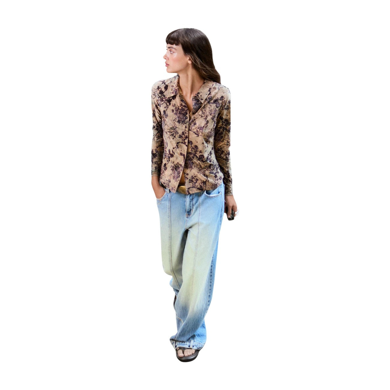 Desigual women's floral shirt – Black