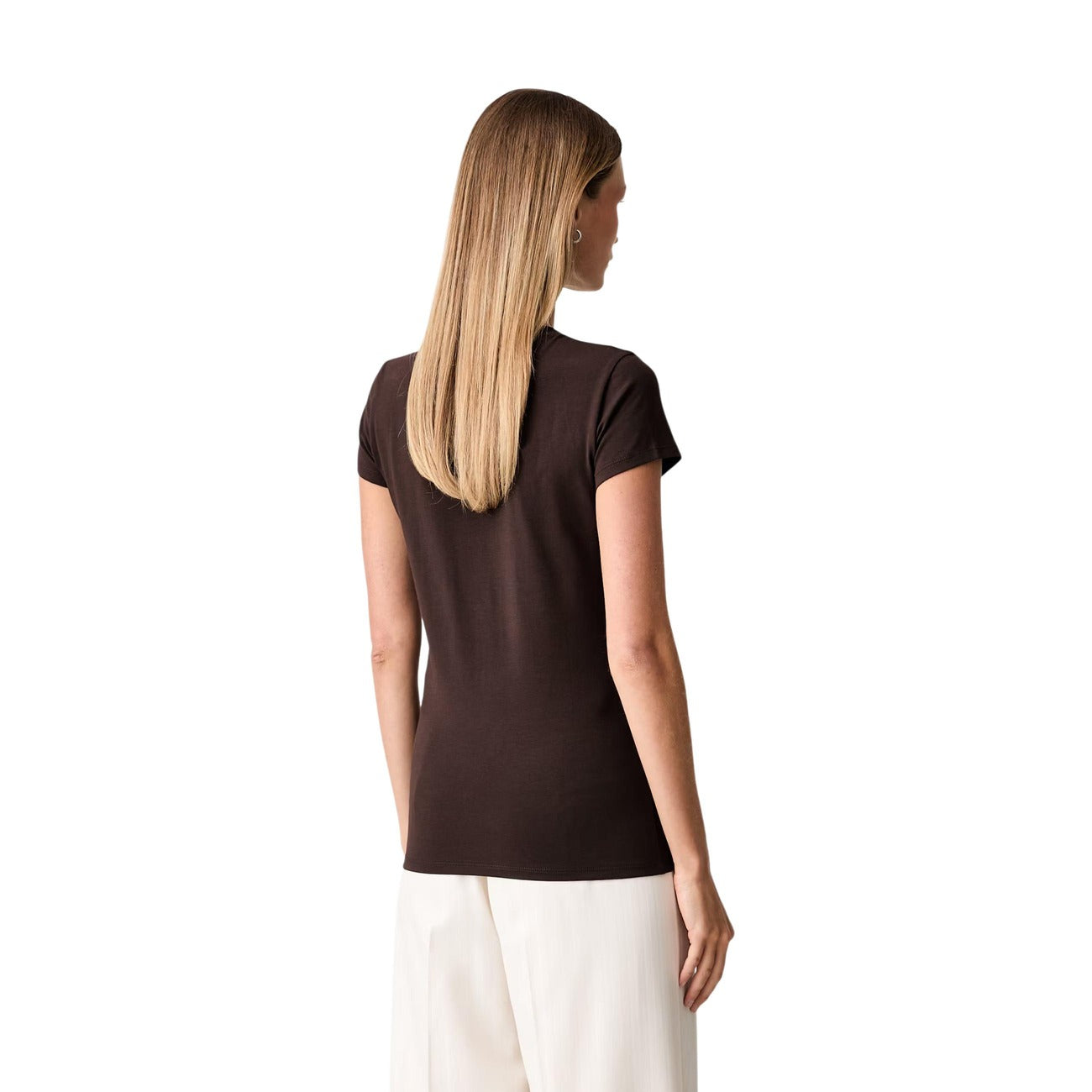Women's brown Armani Exchange T-shirt