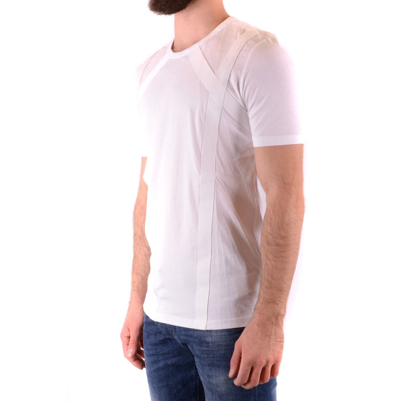 Men's Diesel Black Gold Cotton T-Shirt – White