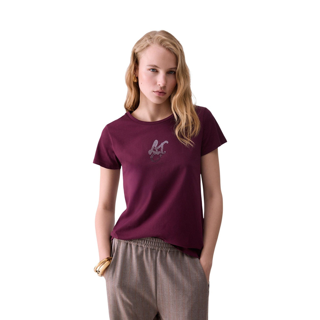 Liu Jo women's cotton T-shirt - Black