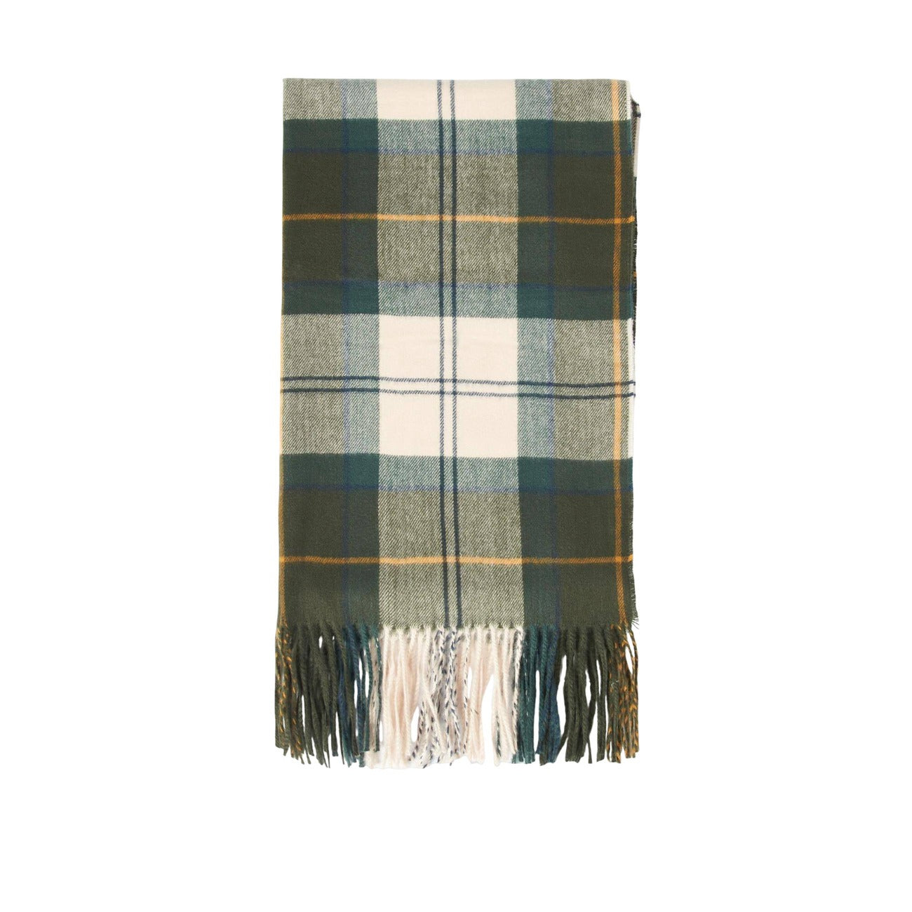 Écharpe Barbour Stanway Tartan Wrap Femme – Blanc et Bleu