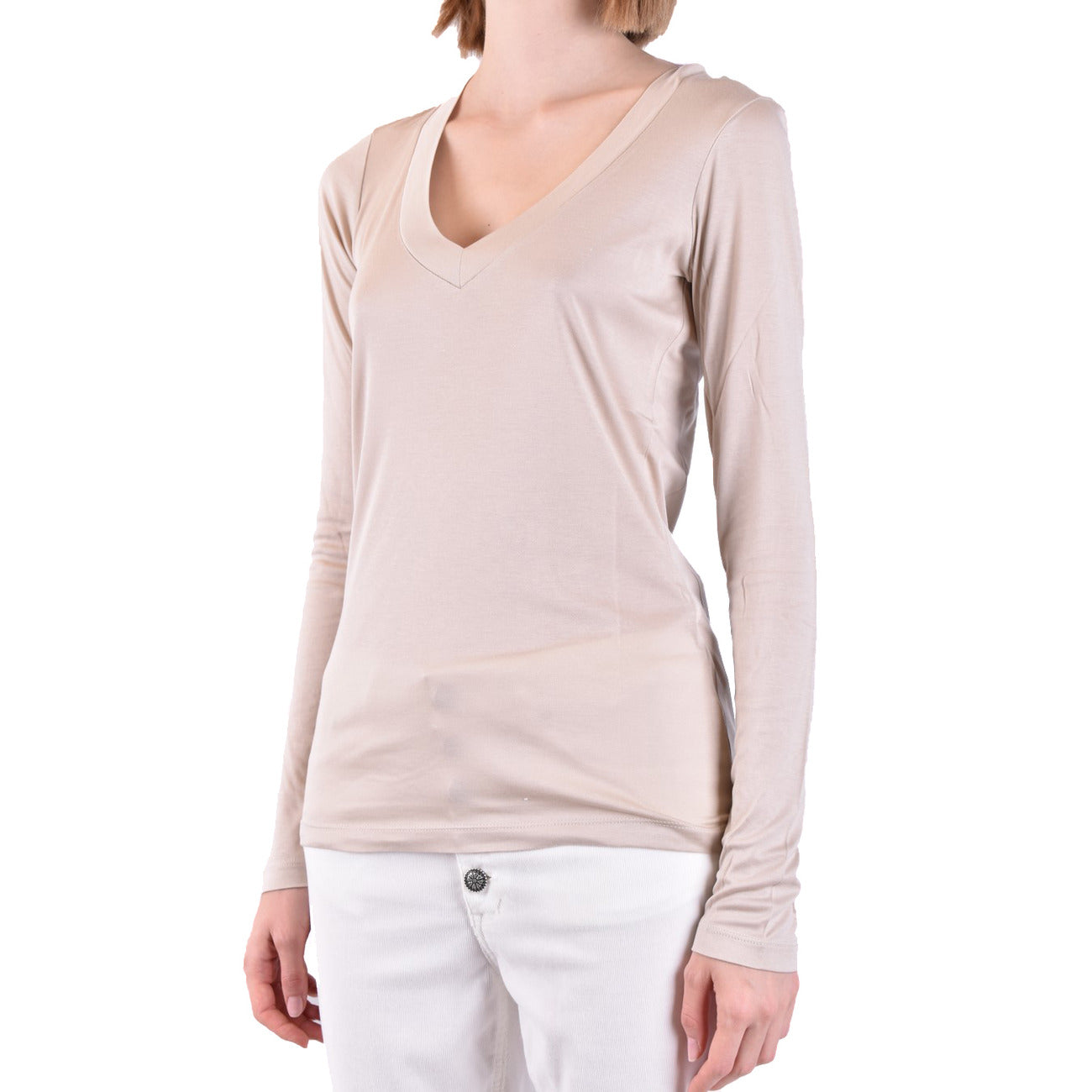Women's Dondup modal and silk sweater - White