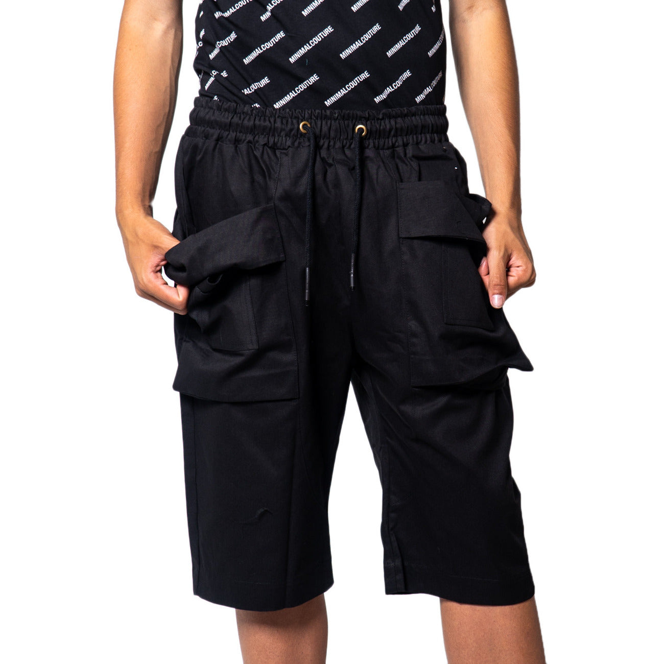 Men's black Bermuda shorts Minimal