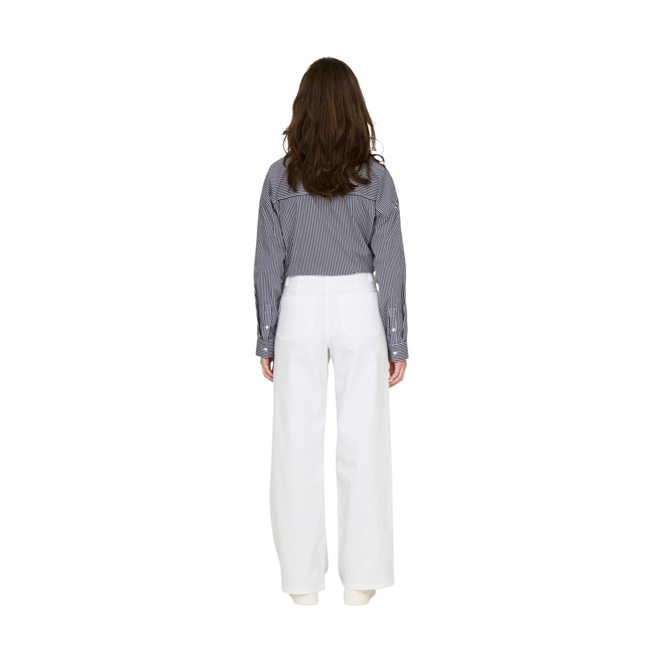 Jacqueline De Yong Women's Stretch Trousers – White