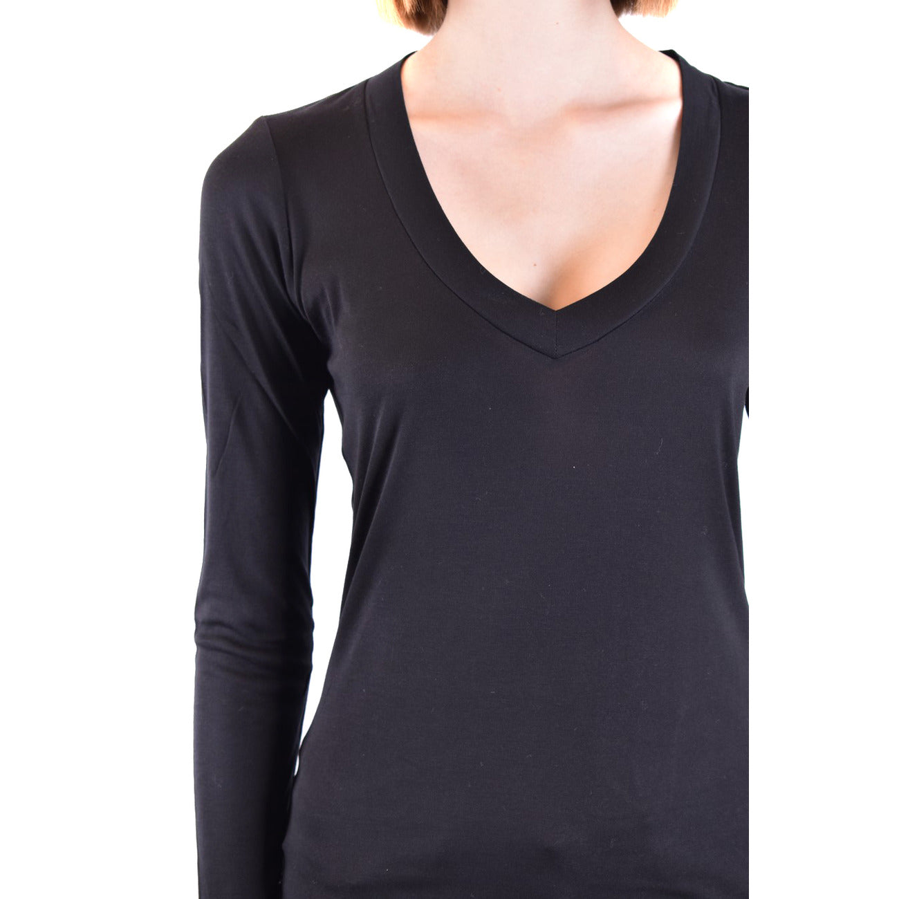 Women's Dondup modal and silk T-shirt – Black