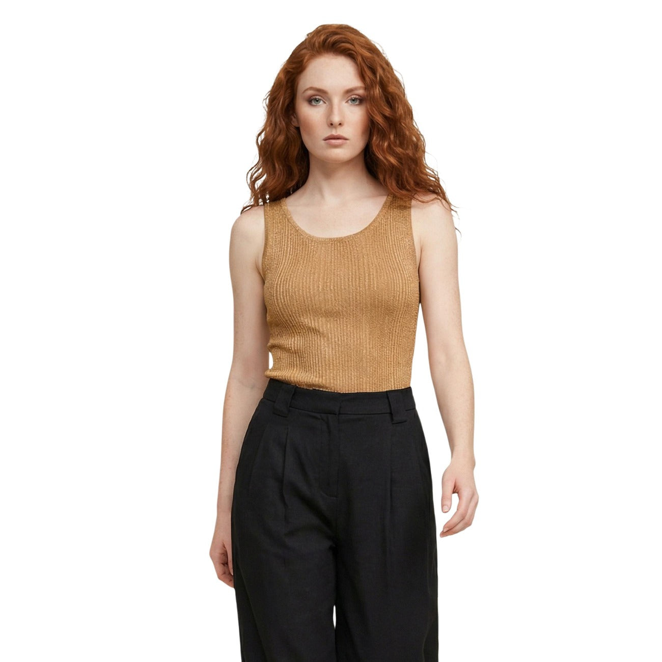 Débardeur femme Only sans manches – Camel