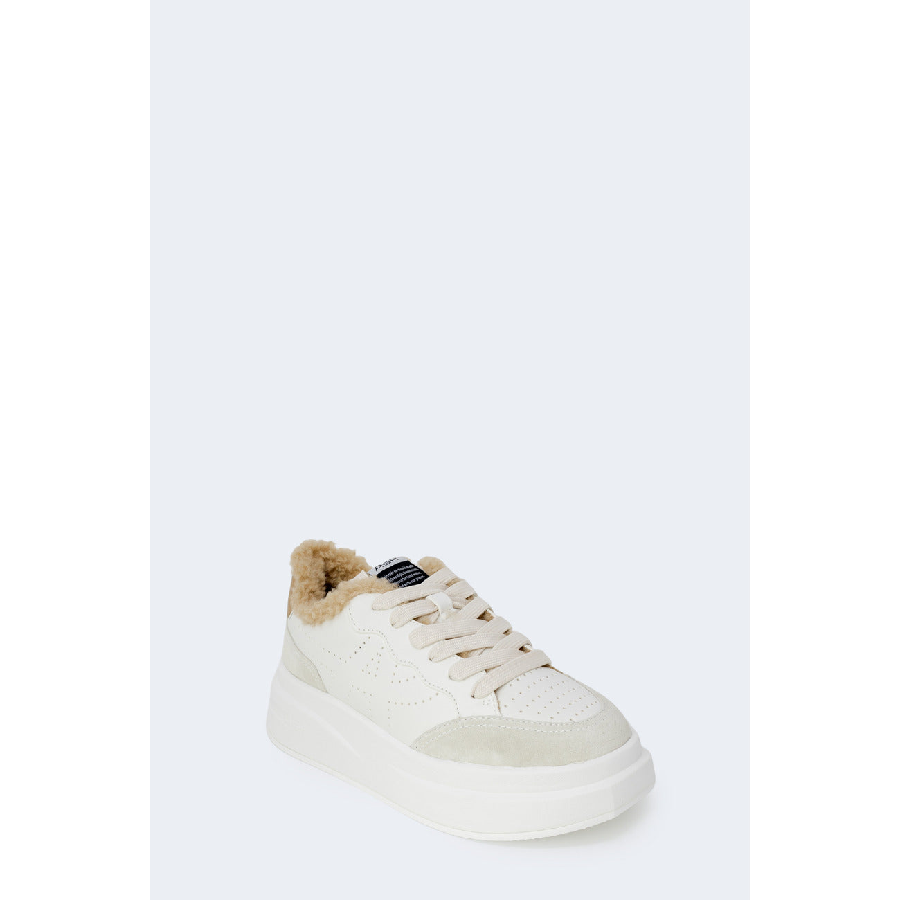 Baskets femme Ash beiges en cuir
