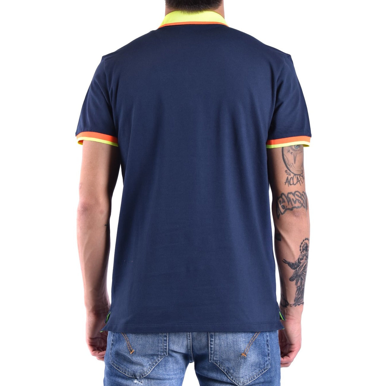 Men's Peuterey stretch cotton polo shirt – Blue
