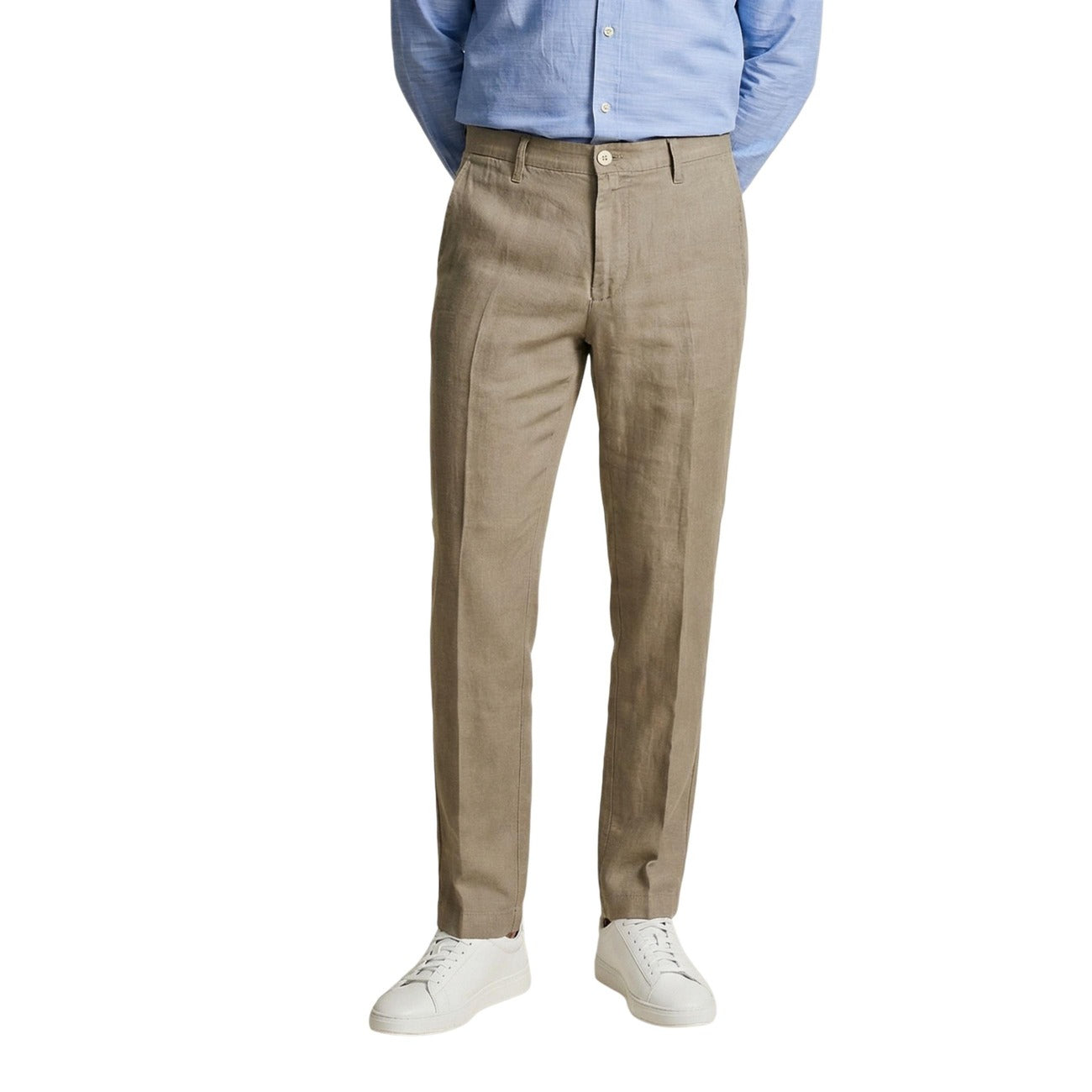 Men's Borghese Linen Trousers – Camel