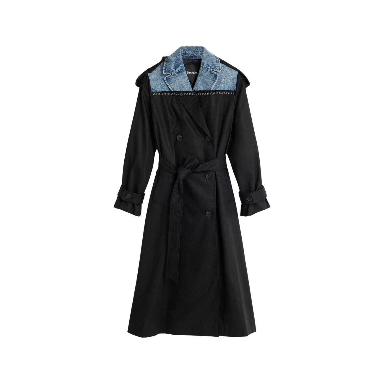 Women's Desigual cotton and lyocell jacket – Black