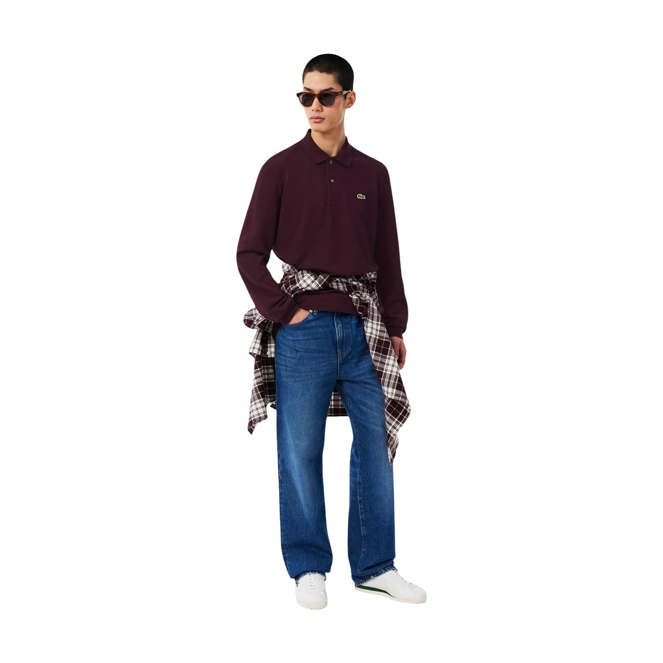 T-shirt Manches Longues Lacoste Homme – Violet