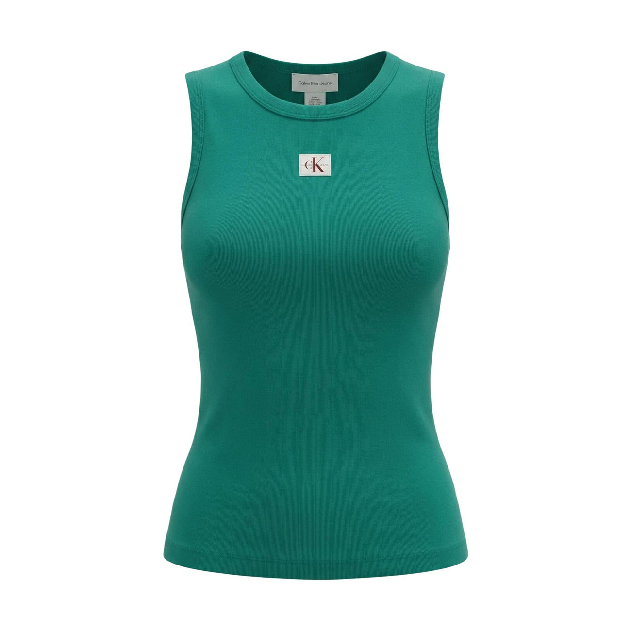 Calvin Klein Jeans Women's Tank Top – Green and White