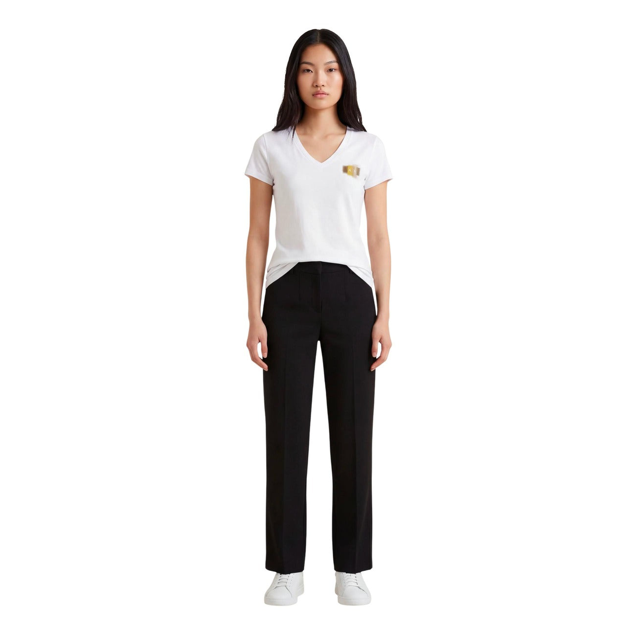 T-shirt Armani Exchange Femme blanc