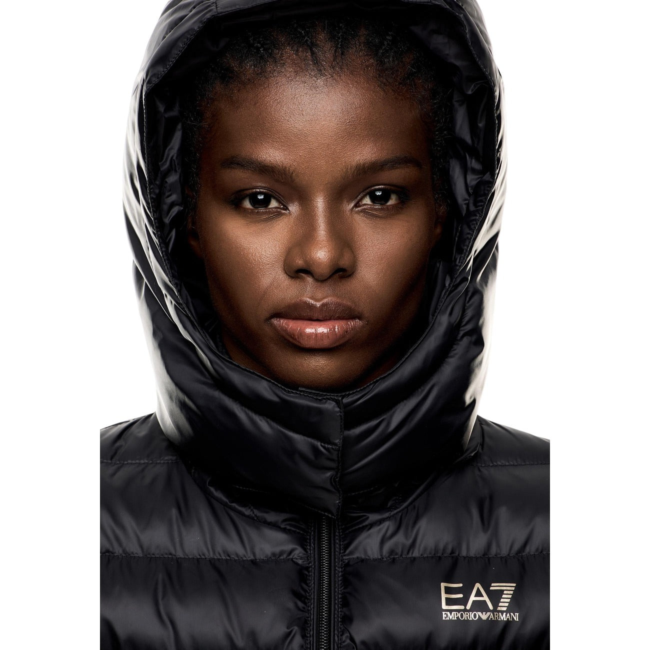 Veste EA7 Femme à Capuche – Noir