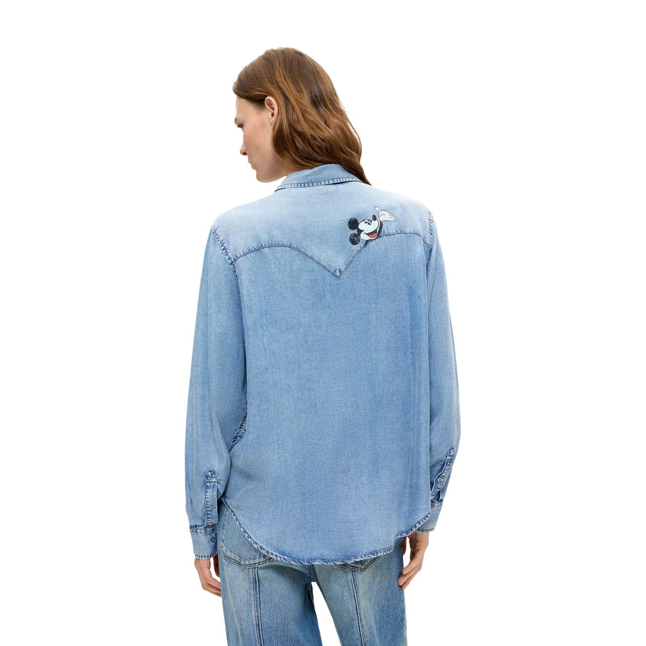 Desigual Women's Printed Cotton Shirt – Blue