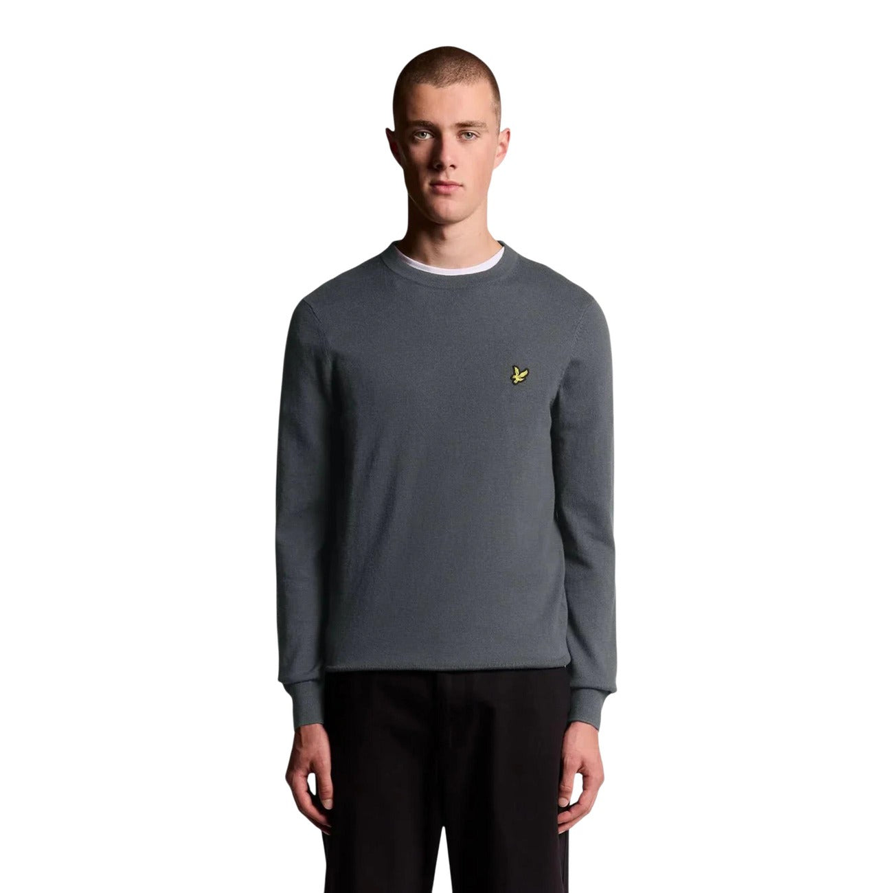Pull Lyle & Scott Homme en Coton – Bordeaux, Vert et Gris