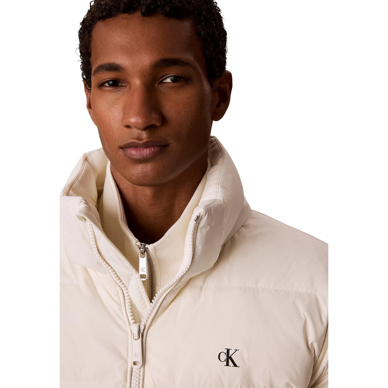 Veste Calvin Klein Jeans Homme à Capuche – Blanc