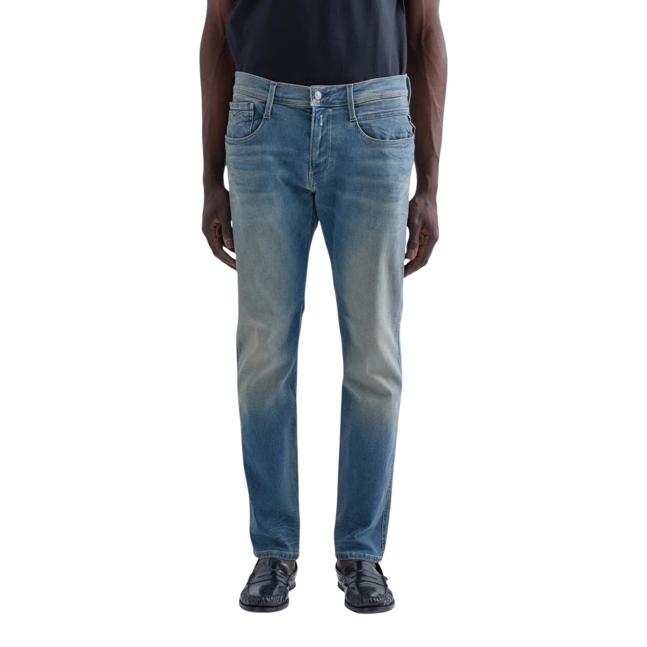 Jean Replay Anbass Homme Stretch – Bleu