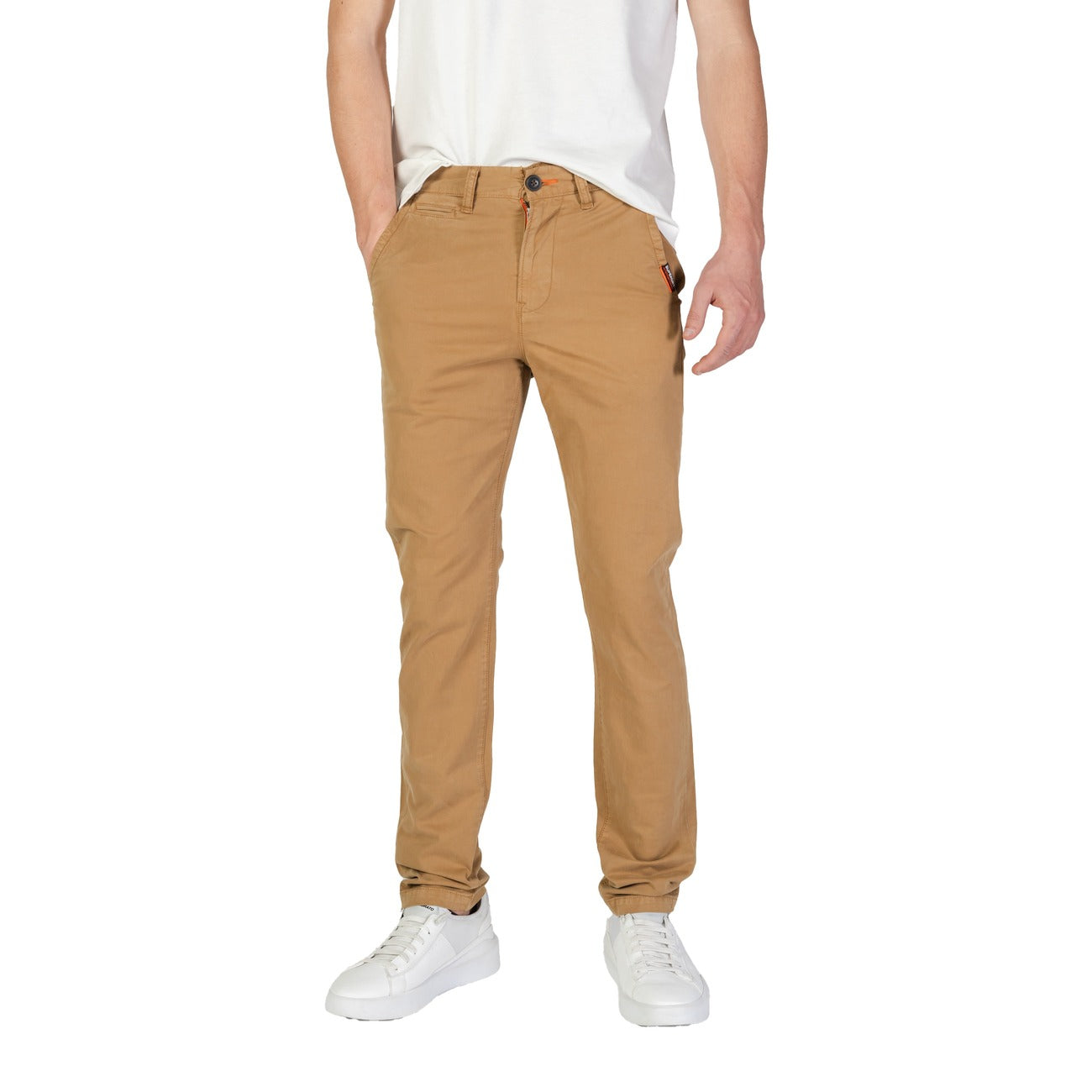 Pantalon Superdry Homme Coton Stretch – Beige