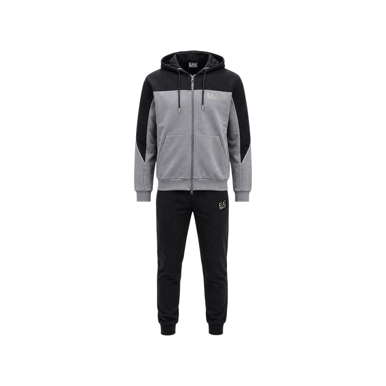 Survêtement EA7 Homme à Capuche – Gris