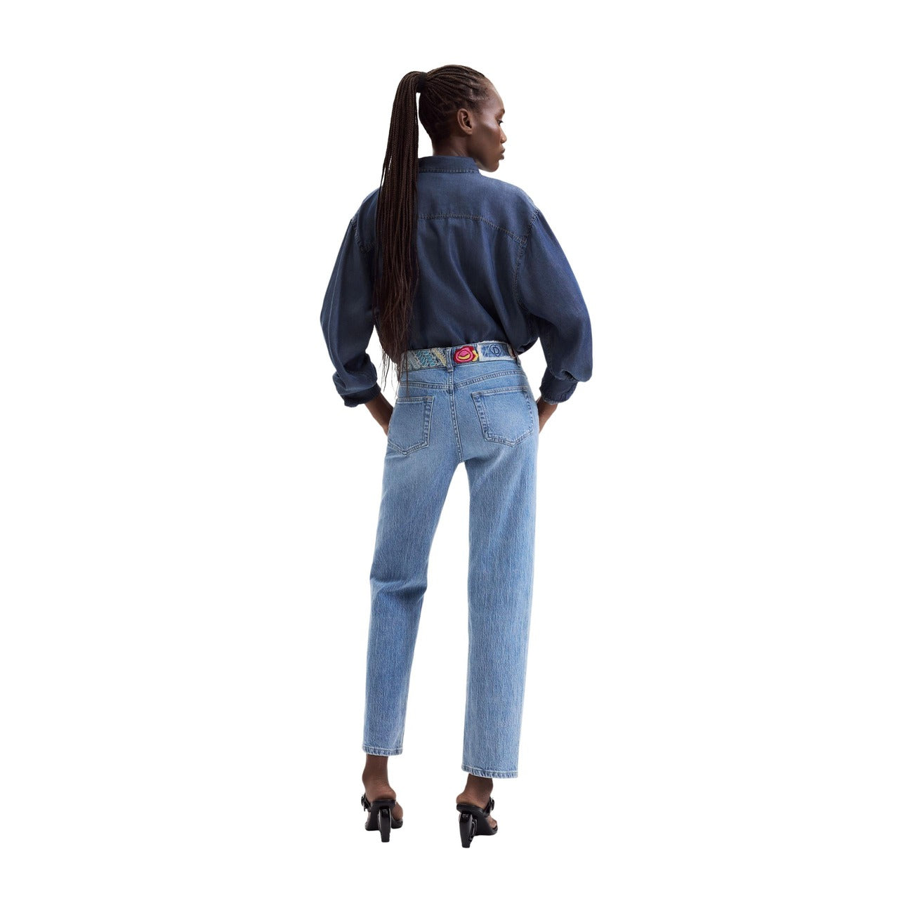 Women's Desigual printed jeans – Blue