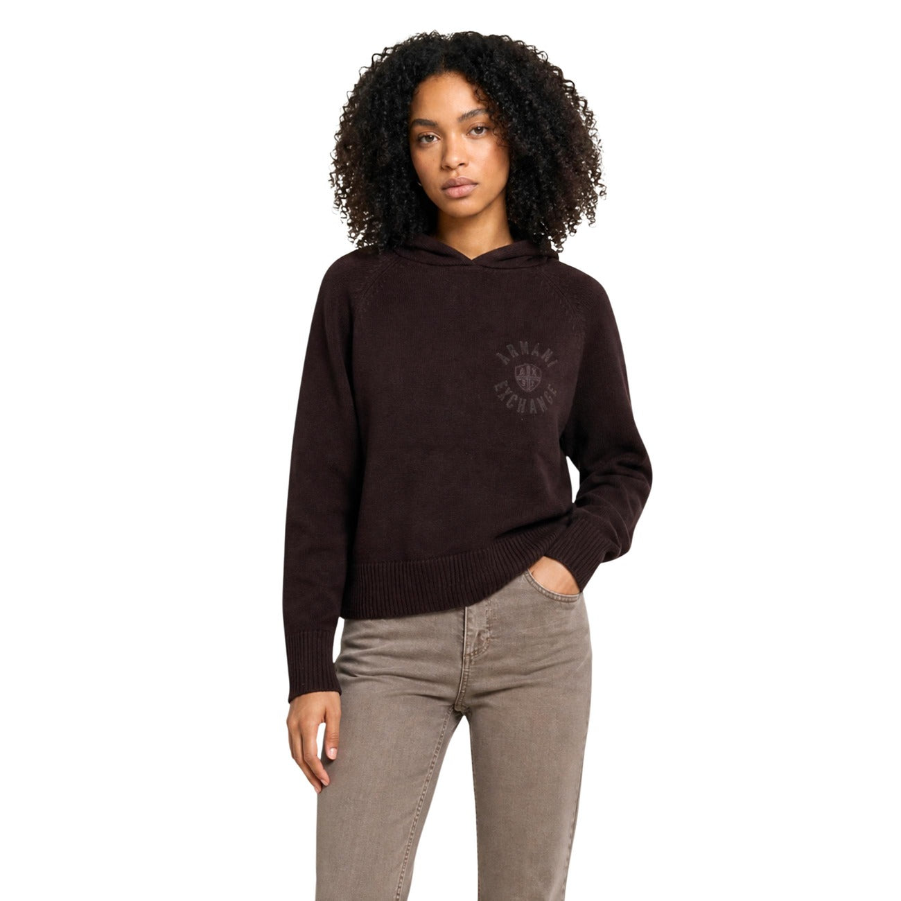 Women's brown Armani Exchange sweater