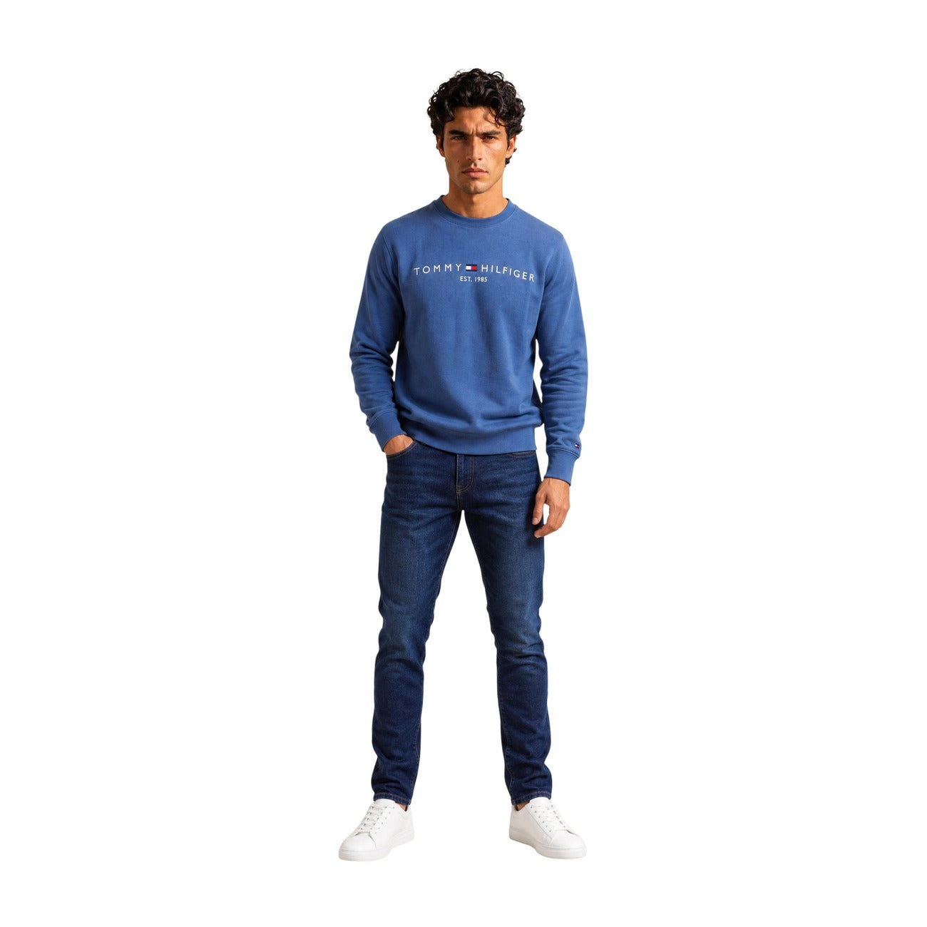 Men's blue Tommy Hilfiger sweatshirt