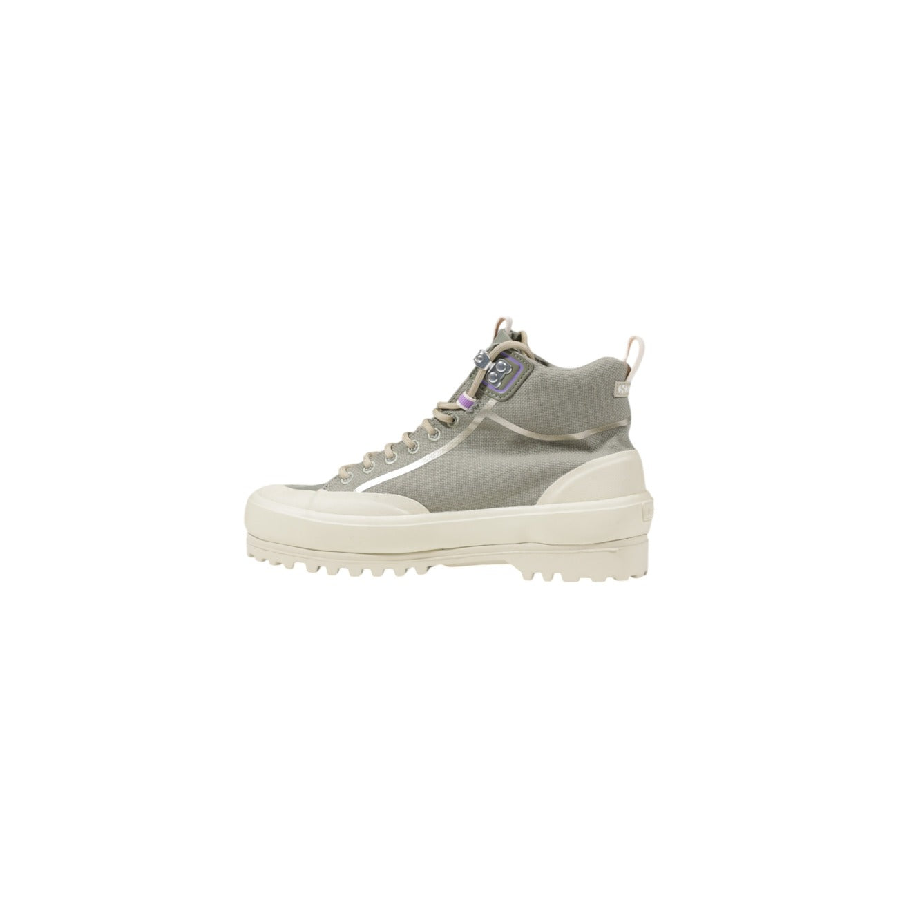 Baskets plateforme femme Superga en tissu – Vert
