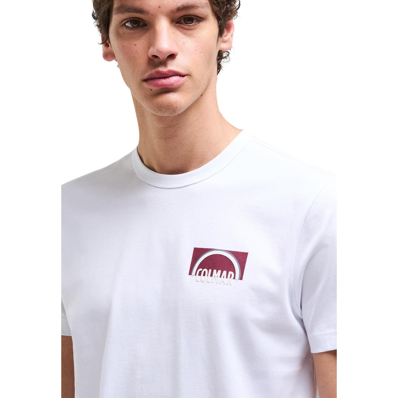 Men's white printed T-shirt Colmar Originals
