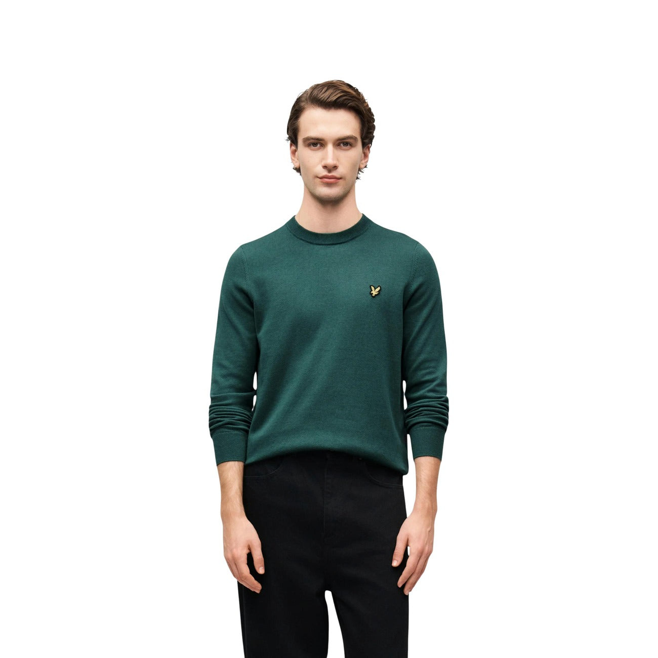 Pull Lyle & Scott Homme en Coton – Bordeaux, Vert et Gris