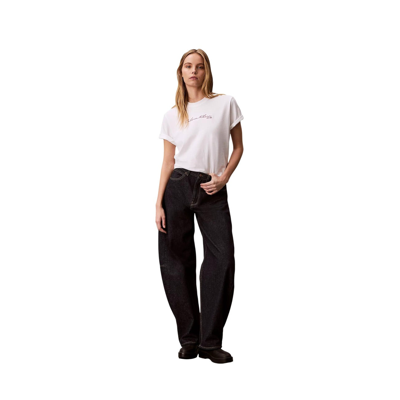 Calvin Klein Jeans Printed Women's T-Shirt – White