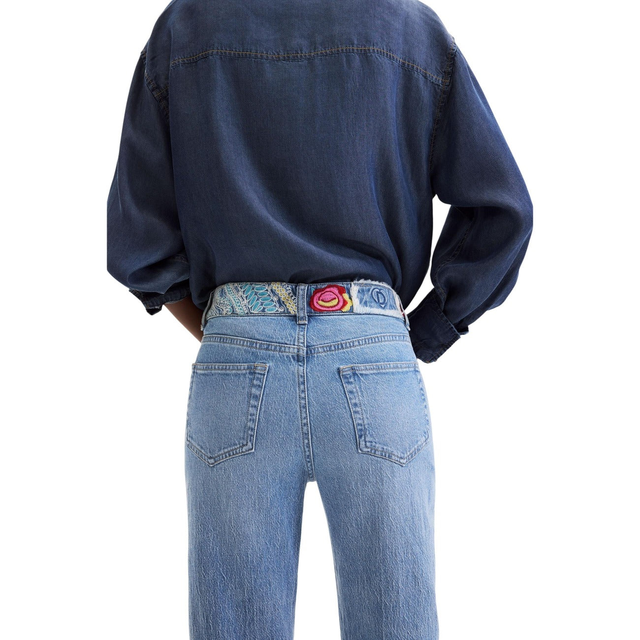 Women's Desigual printed jeans – Blue