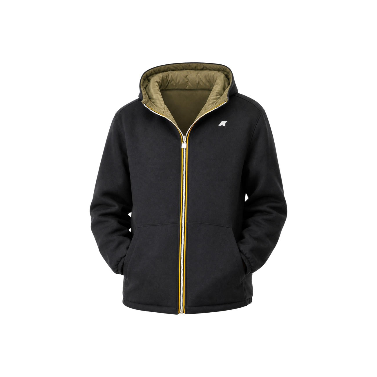 Veste à Capuche K-Way Homme – Noir