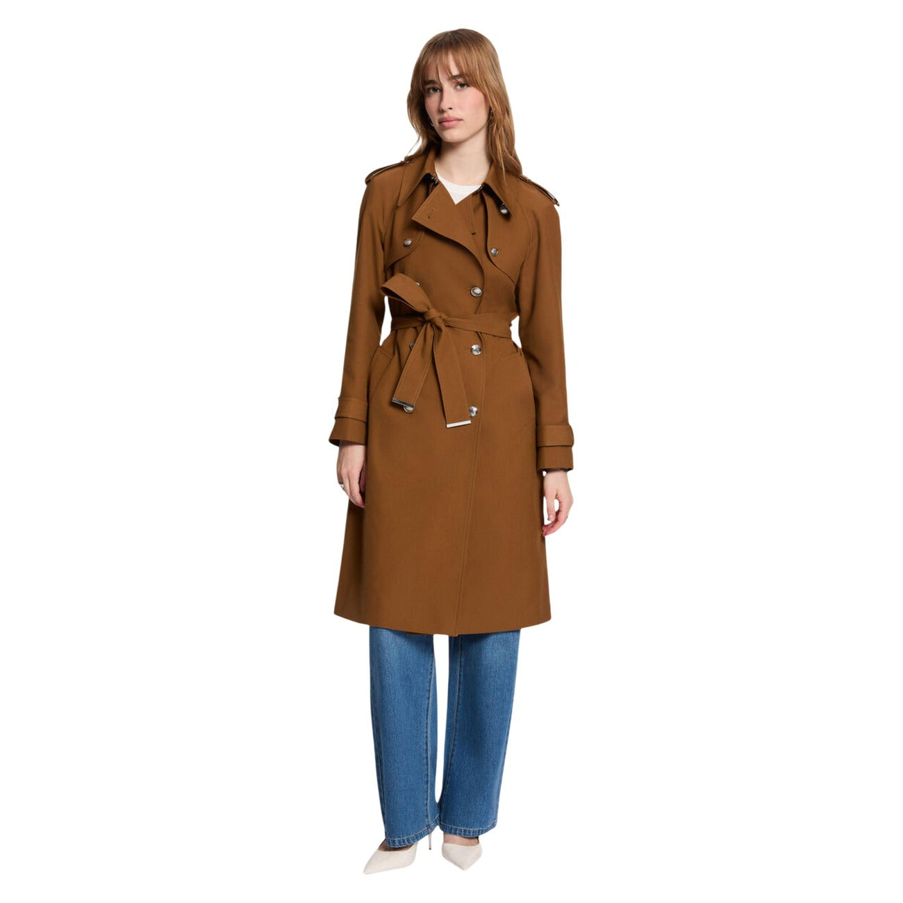 Veste Boutonnée Morgan Femme – Beige