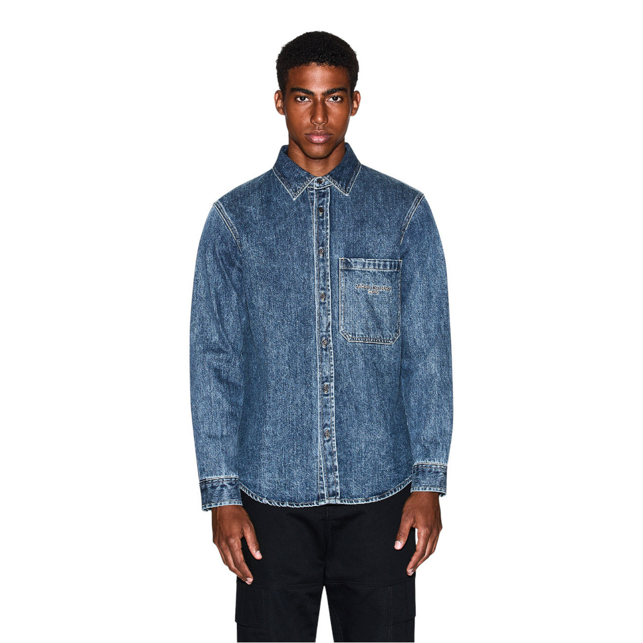 Chemise Armani Exchange Homme bleue