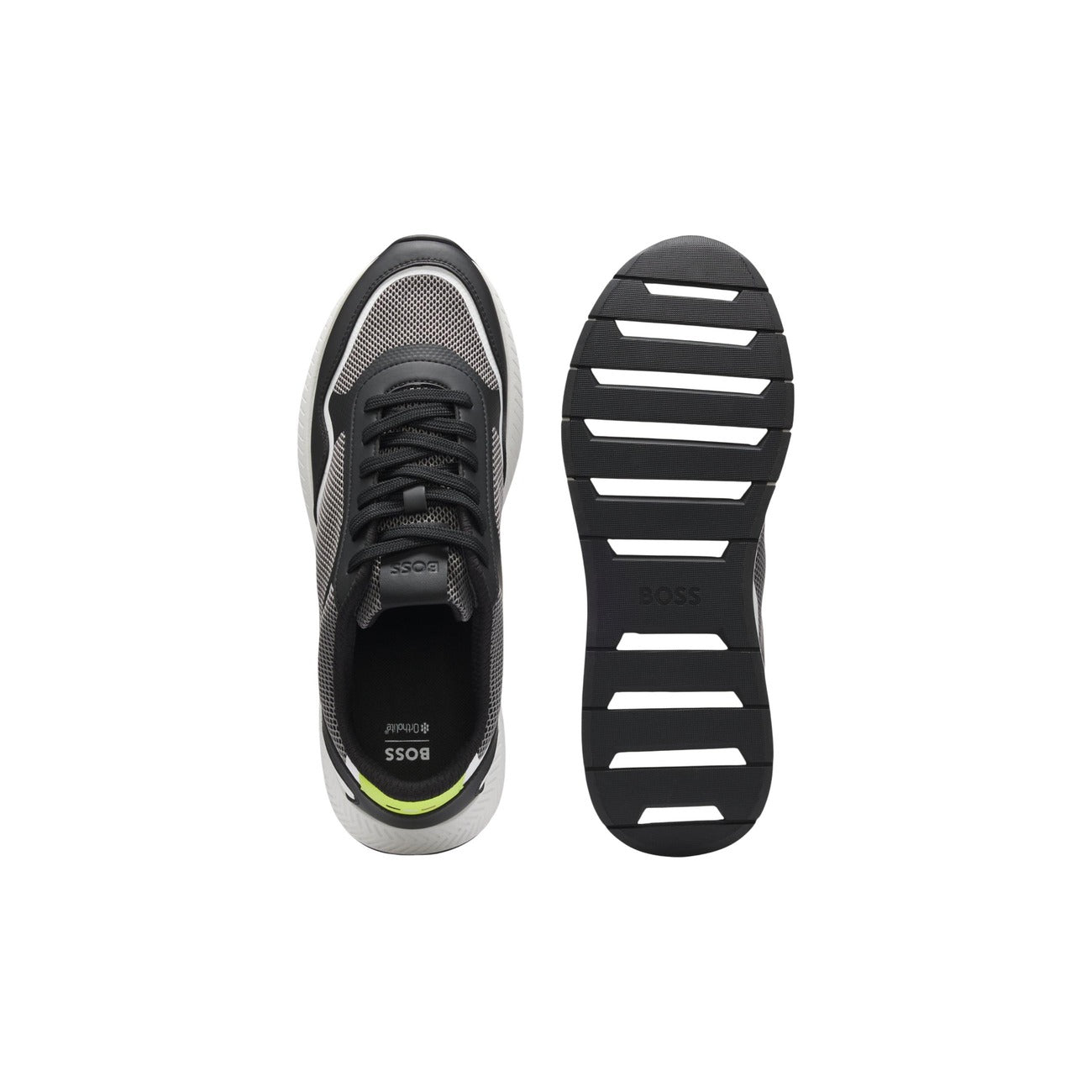 Baskets Boss Titanium Runn Methal Homme – Gris et Noir
