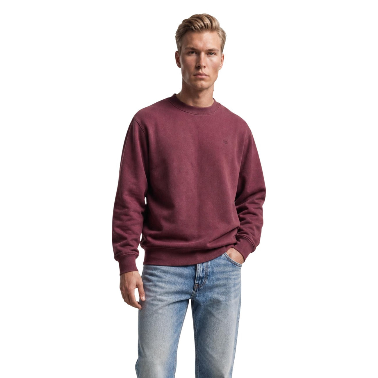 Sweat homme Levi's en coton – Bordeaux